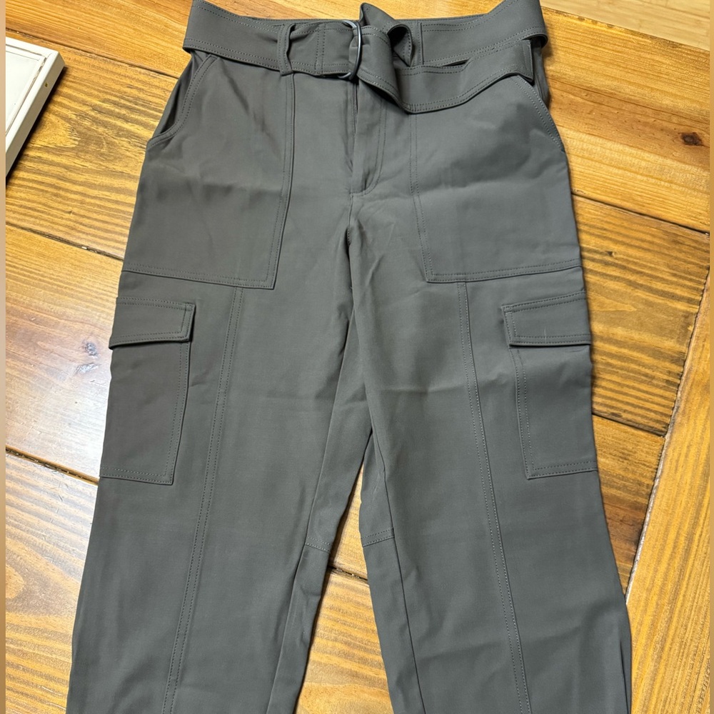 Banana Republic Women's Cropped Pants - Dark Gray